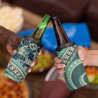 Hawaiian Hibiscus Tribal Vintage Motif 4 in 1 Can Cooler Tumbler Ver 1