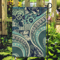Hawaiian Hibiscus Tribal Vintage Motif Garden Flag Ver 1 LT9 Garden Flag Sea Green - Polynesian Pride