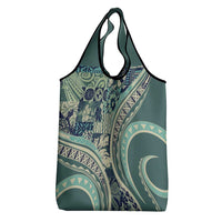 Hawaiian Hibiscus Tribal Vintage Motif Grocery Bag Ver 1 LT9 - Polynesian Pride