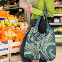 Hawaiian Hibiscus Tribal Vintage Motif Grocery Bag Ver 1 LT9 - Polynesian Pride