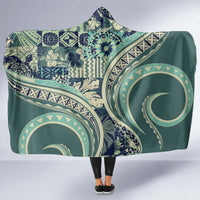 Hawaiian Hibiscus Tribal Vintage Motif Hooded Blanket Ver 1 LT9 - Polynesian Pride
