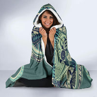 Hawaiian Hibiscus Tribal Vintage Motif Hooded Blanket Ver 1 LT9 - Polynesian Pride