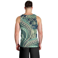 Hawaiian Hibiscus Tribal Vintage Motif Men Tank Top Ver 1 LT9 - Polynesian Pride