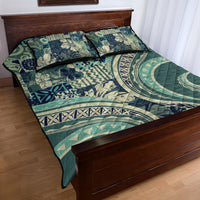 Hawaiian Hibiscus Tribal Vintage Motif Quilt Bed Set Ver 1 LT9 - Polynesian Pride