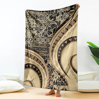 Hawaiian Hibiscus Tribal Vintage Motif Blanket Ver 2 LT9 - Polynesian Pride