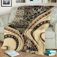 Hawaiian Hibiscus Tribal Vintage Motif Blanket Ver 2 LT9 - Polynesian Pride