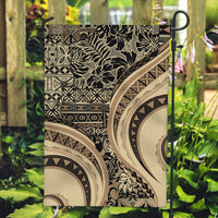 Hawaiian Hibiscus Tribal Vintage Motif Garden Flag Ver 2 LT9 Garden Flag Beige - Polynesian Pride