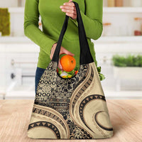 Hawaiian Hibiscus Tribal Vintage Motif Grocery Bag Ver 2 LT9 - Polynesian Pride