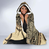 Hawaiian Hibiscus Tribal Vintage Motif Hooded Blanket Ver 2 LT9 - Polynesian Pride