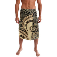Hawaiian Hibiscus Tribal Vintage Motif Lavalava Ver 2 LT9 Beige - Polynesian Pride