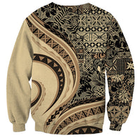 Hawaiian Hibiscus Tribal Vintage Motif Sweatshirt Ver 2 LT9 - Polynesian Pride