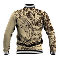 Hawaiian Hibiscus Tribal Vintage Motif Baseball Jacket Ver 3 LT9 - Polynesian Pride
