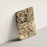 Hawaiian Hibiscus Tribal Vintage Motif Canvas Wall Art Ver 3 LT9 - Polynesian Pride