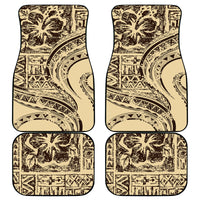 Hawaiian Hibiscus Tribal Vintage Motif Car Mats Ver 3