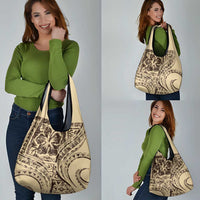 Hawaiian Hibiscus Tribal Vintage Motif Grocery Bag Ver 3 LT9 - Polynesian Pride