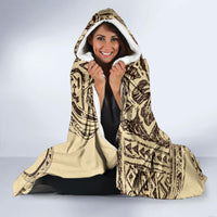 Hawaiian Hibiscus Tribal Vintage Motif Hooded Blanket Ver 3 LT9 - Polynesian Pride