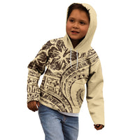 Hawaiian Hibiscus Tribal Vintage Motif Kid Hoodie Ver 3