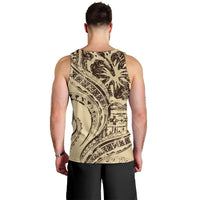 Hawaiian Hibiscus Tribal Vintage Motif Men Tank Top Ver 3 LT9 - Polynesian Pride
