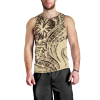 Hawaiian Hibiscus Tribal Vintage Motif Men Tank Top Ver 3 LT9 - Polynesian Pride