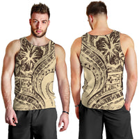 Hawaiian Hibiscus Tribal Vintage Motif Men Tank Top Ver 3 LT9 - Polynesian Pride