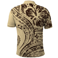 Hawaiian Hibiscus Tribal Vintage Motif Polo Shirt Ver 3