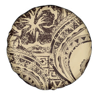Hawaiian Hibiscus Tribal Vintage Motif Spare Tire Cover Ver 3 LT9 - Polynesian Pride