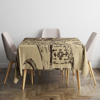 Hawaiian Hibiscus Tribal Vintage Motif Tablecloth Ver 3 LT9 - Polynesian Pride