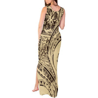 Hawaiian Hibiscus Tribal Vintage Motif Tank Maxi Dress Ver 3 LT9 - Polynesian Pride