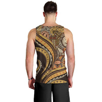 Hawaiian Hibiscus Tribal Vintage Motif Men Tank Top Ver 4 LT9 - Polynesian Pride