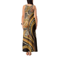 Hawaiian Hibiscus Tribal Vintage Motif Tank Maxi Dress Ver 4 LT9 - Polynesian Pride