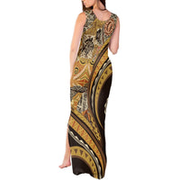 Hawaiian Hibiscus Tribal Vintage Motif Tank Maxi Dress Ver 4 LT9 - Polynesian Pride