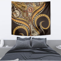 Hawaiian Hibiscus Tribal Vintage Motif Tapestry Ver 4 LT9 - Polynesian Pride