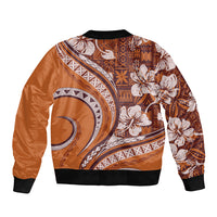 Hawaiian Hibiscus Tribal Vintage Motif Bomber Jacket Ver 5 LT9 - Polynesian Pride