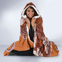 Hawaiian Hibiscus Tribal Vintage Motif Hooded Blanket Ver 5 LT9 - Polynesian Pride