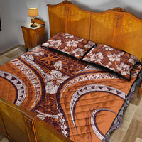 Hawaiian Hibiscus Tribal Vintage Motif Quilt Bed Set Ver 5 LT9 - Polynesian Pride