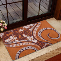 Hawaiian Hibiscus Tribal Vintage Motif Rubber Doormat Ver 5 LT9 - Polynesian Pride