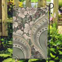 Hawaiian Hibiscus Tribal Vintage Motif Garden Flag Ver 6 LT9 Garden Flag Green Pastel - Polynesian Pride