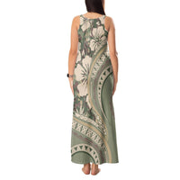 Hawaiian Hibiscus Tribal Vintage Motif Tank Maxi Dress Ver 6 LT9 - Polynesian Pride