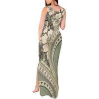 Hawaiian Hibiscus Tribal Vintage Motif Tank Maxi Dress Ver 6 LT9 - Polynesian Pride