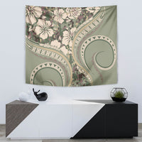 Hawaiian Hibiscus Tribal Vintage Motif Tapestry Ver 6 LT9 - Polynesian Pride
