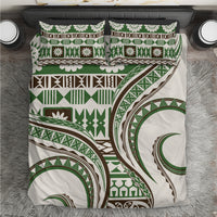 Hawaiian Hibiscus Tribal Vintage Motif Bedding Set Ver 7 LT9 Green - Polynesian Pride