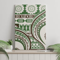 Hawaiian Hibiscus Tribal Vintage Motif Canvas Wall Art Ver 7 LT9 - Polynesian Pride
