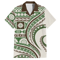Hawaiian Hibiscus Tribal Vintage Motif Family Matching Tank Maxi Dress and Hawaiian Shirt Ver 7