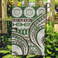 Hawaiian Hibiscus Tribal Vintage Motif Garden Flag Ver 7 LT9 Garden Flag Green - Polynesian Pride