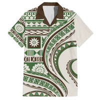 Hawaiian Hibiscus Tribal Vintage Motif Hawaiian Shirt Ver 7 LT9 Green - Polynesian Pride