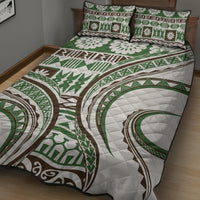 Hawaiian Hibiscus Tribal Vintage Motif Quilt Bed Set Ver 7 LT9 - Polynesian Pride