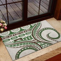 Hawaiian Hibiscus Tribal Vintage Motif Rubber Doormat Ver 7 LT9 - Polynesian Pride