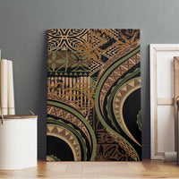 Hawaiian Hibiscus Tribal Vintage Motif Canvas Wall Art Ver 8 LT9 - Polynesian Pride