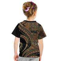 Hawaiian Hibiscus Tribal Vintage Motif Kid T Shirt Ver 8 LT9 - Polynesian Pride