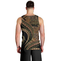 Hawaiian Hibiscus Tribal Vintage Motif Men Tank Top Ver 8 LT9 - Polynesian Pride